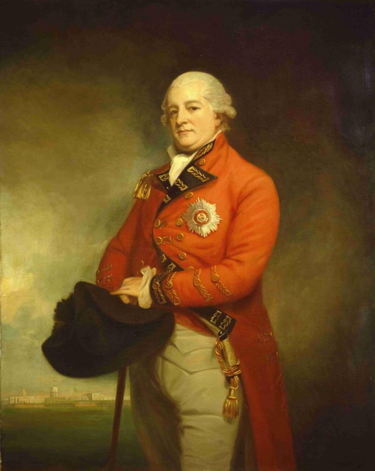 Major-General Sir Archibald Campbell,Major-général Sir Archibald Campbell,George Romney,Peinture à l'huile