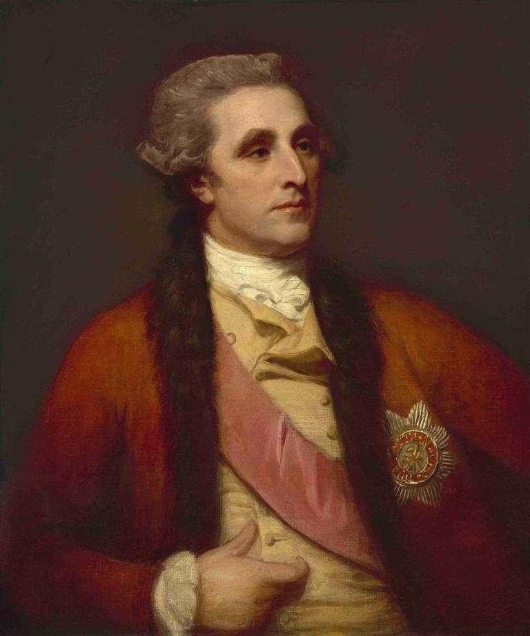 Sir William Hamilton,George Romney,Oljna slika,Oljna slika, solo, moški fokus, 1 fant, realističen