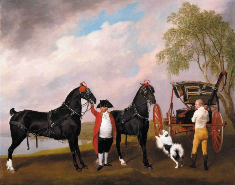 The Prince of Wales's Phaeton,Prinsen av Wales' Phaeton,George Stubbs,Oljemaleri,Oljemaleri, flere gutter