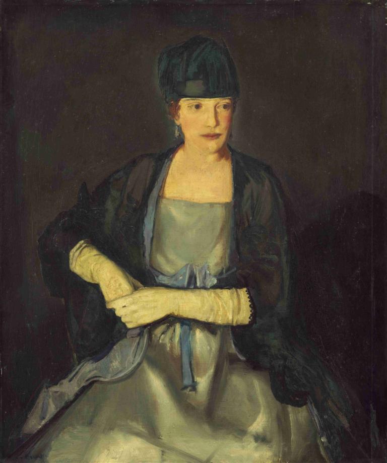 Maud Murray Dale (Mrs. Chester Dale),George Wesley Bellows,Olieverf,Olieverf, solo, hoed