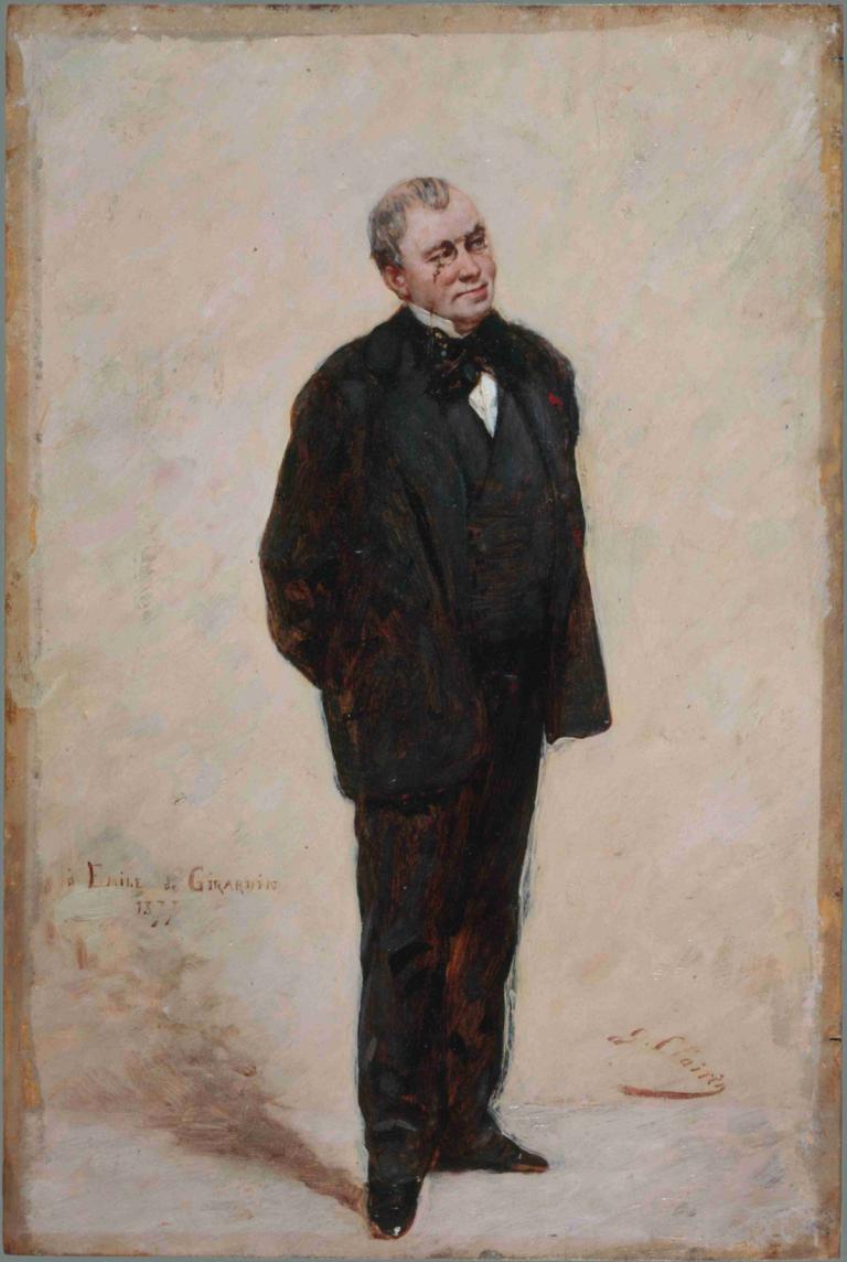 Portrait d'Émile de Girardin (1806-1881), publiciste et homme politique,Georges Jules Victor Clairin