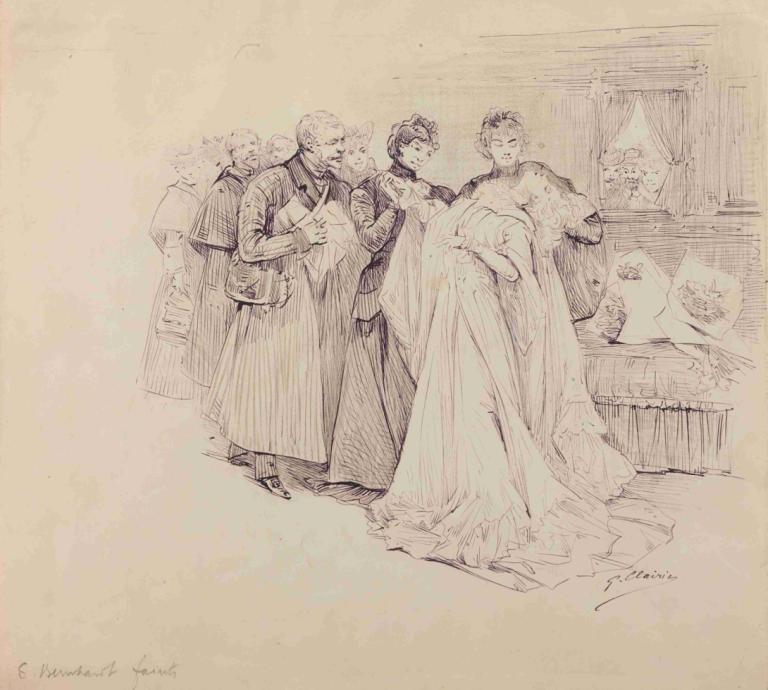 Scenes of Sarah Bernhardt's life,Scènes uit het leven van Sarah Bernhardt,Georges Jules Victor Clairin