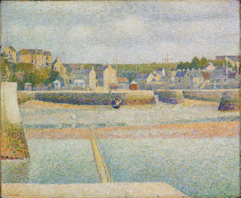 Port-en-Bessin, The Outer Harbor (Low Tide),Cảng Baisin, cảng Ngoại giao (Hải Phòng),Georges Seurat