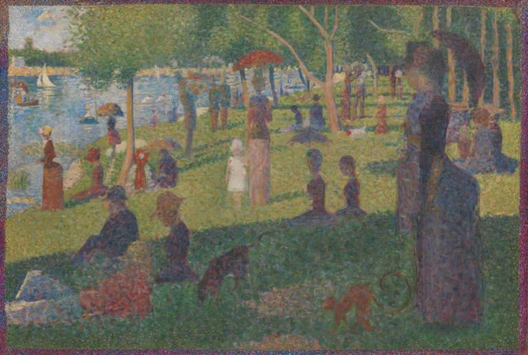 Study for 'A Sunday on La Grande Jatte','La Grande Jatte'de Bir Pazar Günü' için çalışma,Georges Seurat