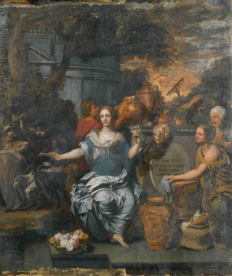 A Sacrifice To Pales,Gerard de Lairesse,Oil Painting,Oil Painting, fine art parody, faux traditional media