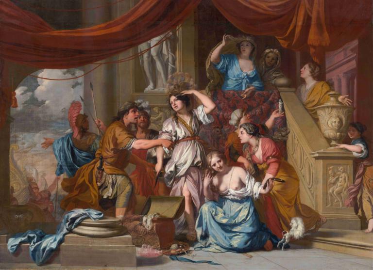 Achilles Discovered Among The Daughters of Lycomedes,Gerard de Lairesse,Oil Painting,Oil Painting