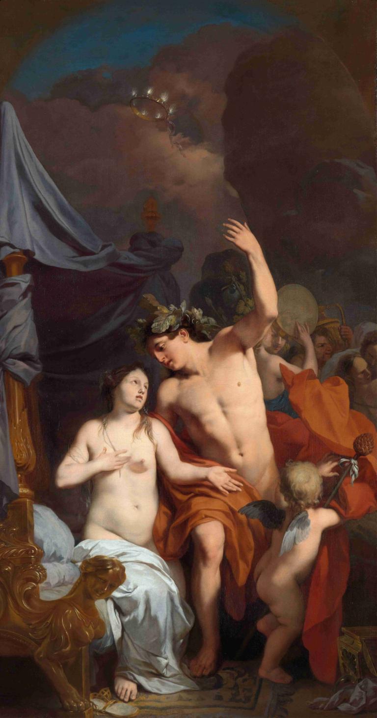 Bacchus and Ariadne,Gerard de Lairesse,Oil Painting,Oil Painting, fine art parody, parody, nude