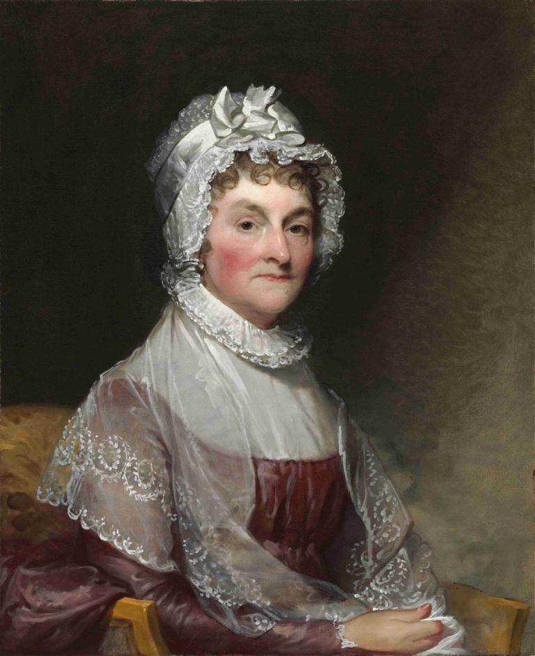 Abigail Smith Adams (Mrs. John Adams),Gilbert Stuart,Oil Painting,Oil Painting, fine art parody, solo