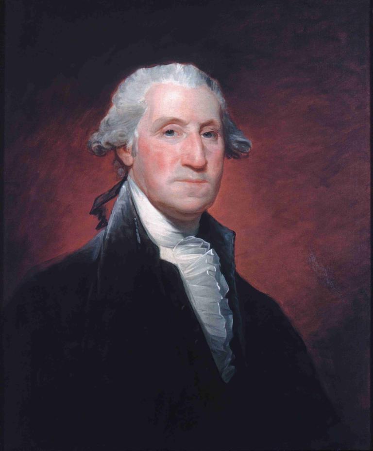 George Washington,Gilbert Stuart,Pintura al óleo,Pintura al óleo, solo, 1 chico, enfoque masculino, realista