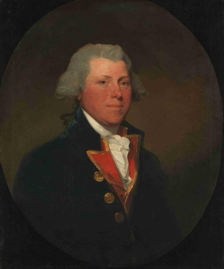 James DeLancey,Gilbert Stuart,Peinture à l'huile,Peinture à l'huile, solo, 1garçon, foyer masculin