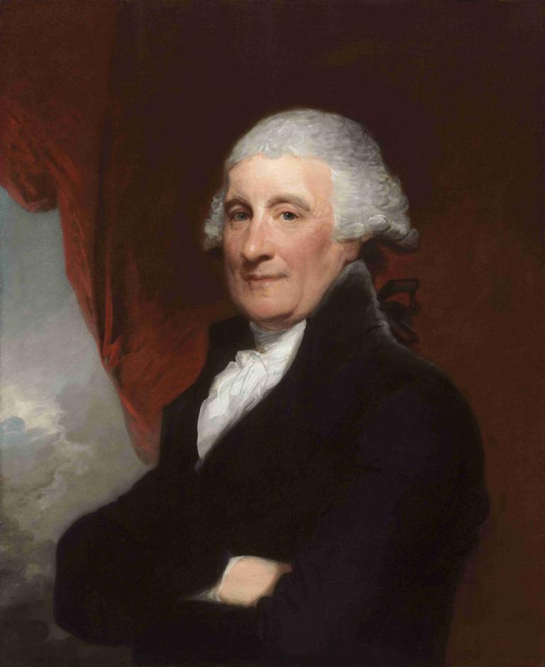 Robert Liston,Gilbert Stuart,Oil Painting,Oil Painting, solo, old woman, white hair, fine art parody