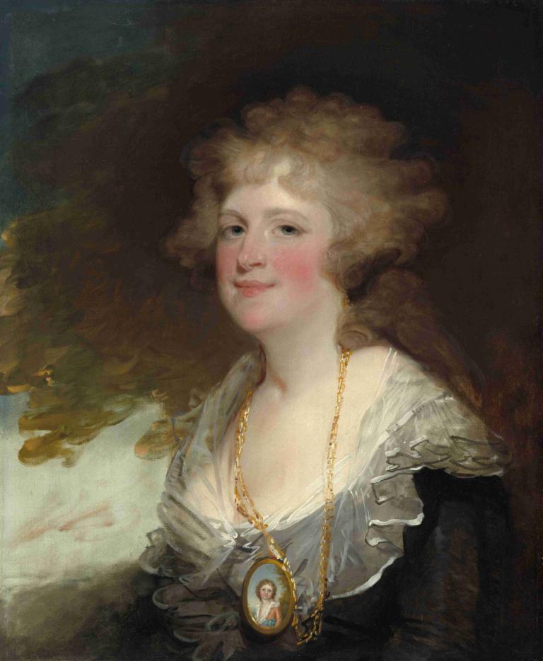 Sarah Shippen Lea (Mrs. Thomas Lea),Gilbert Stuart,Oil Painting,Oil Painting, 1girl, fine art parody, solo