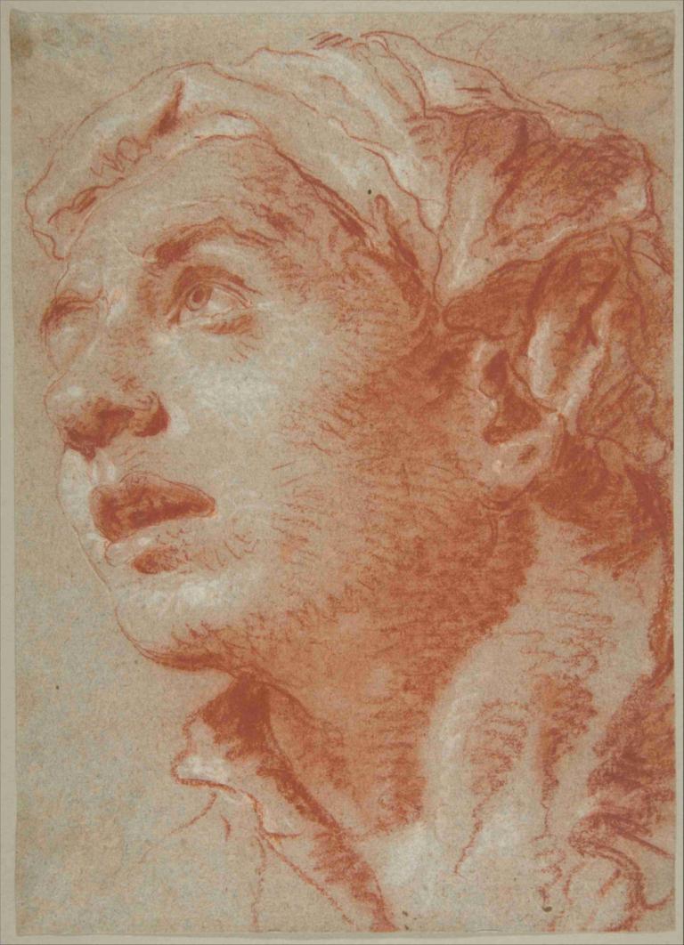 Head of a Young Man in Three-Quarter View,Cabeza de hombre joven en vista de tres cuartos