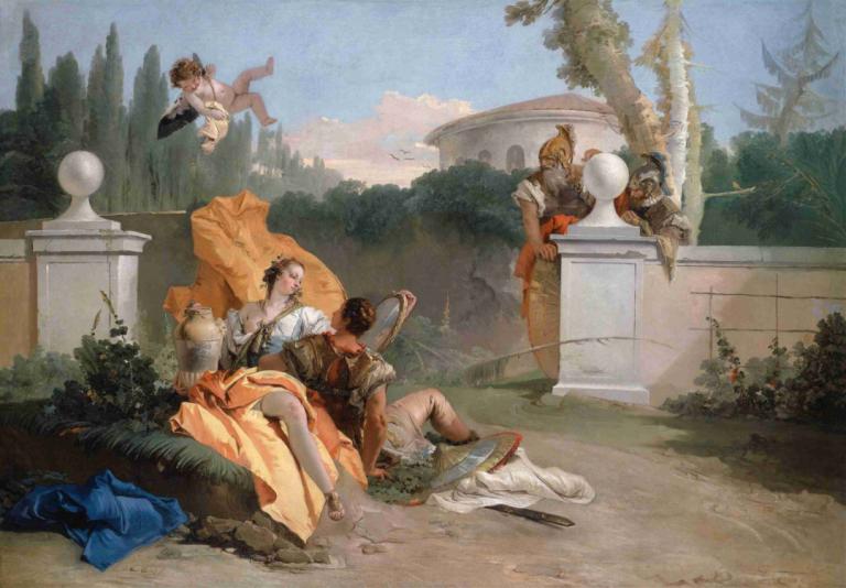 Rinaldo and Armida in Her Garden,รินัลโด้กับอมิด้าอยู่ในสวนของเธอ,Giovanni Battista Tiepolo