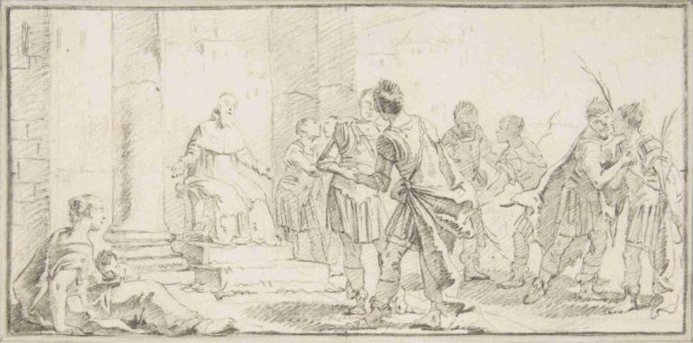 Scene of Peacemaking,ฉากแห่งสันติภาพ,Giovanni Battista Tiepolo,โจวานี บาทิสต้า ทิโบโร,การแกะสลักแผ่นทองแดง