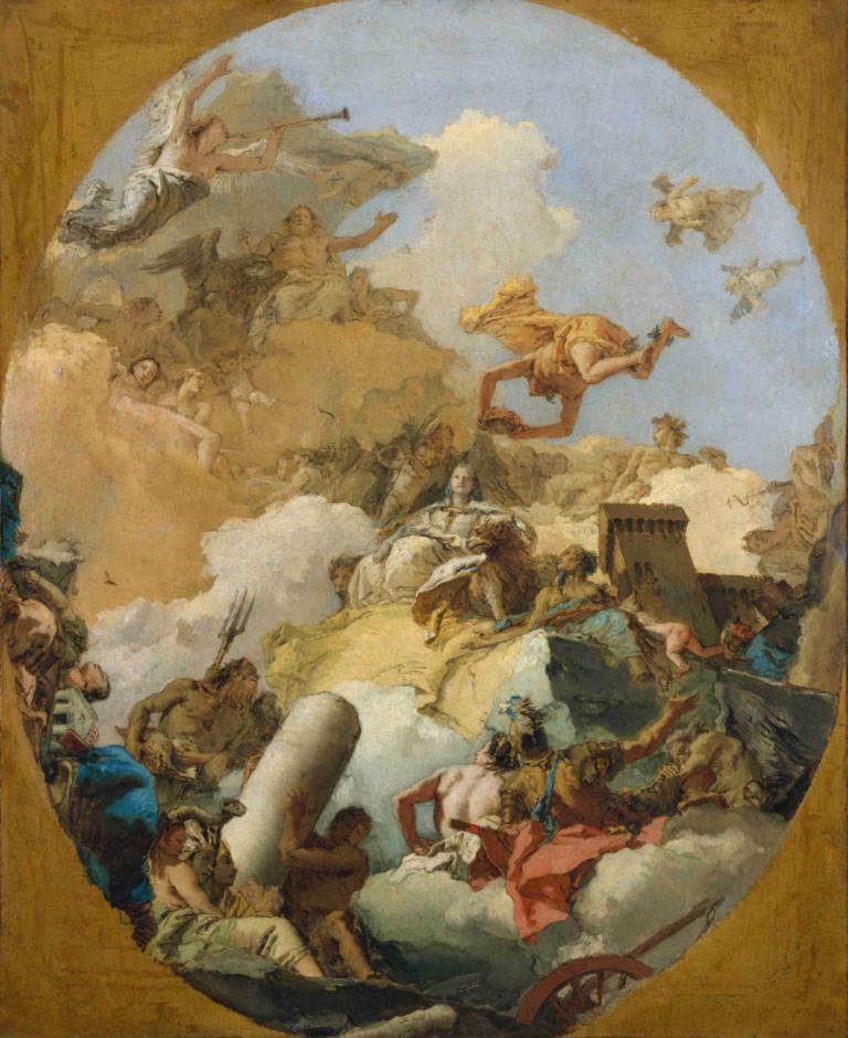 The Apotheosis of the Spanish Monarchy,La apoteosis de la monarquía española,Giovanni Battista Tiepolo