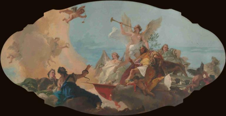 The Glorification of the Barbaro Family,La glorificación de la familia Barbaro,Giovanni Battista Tiepolo