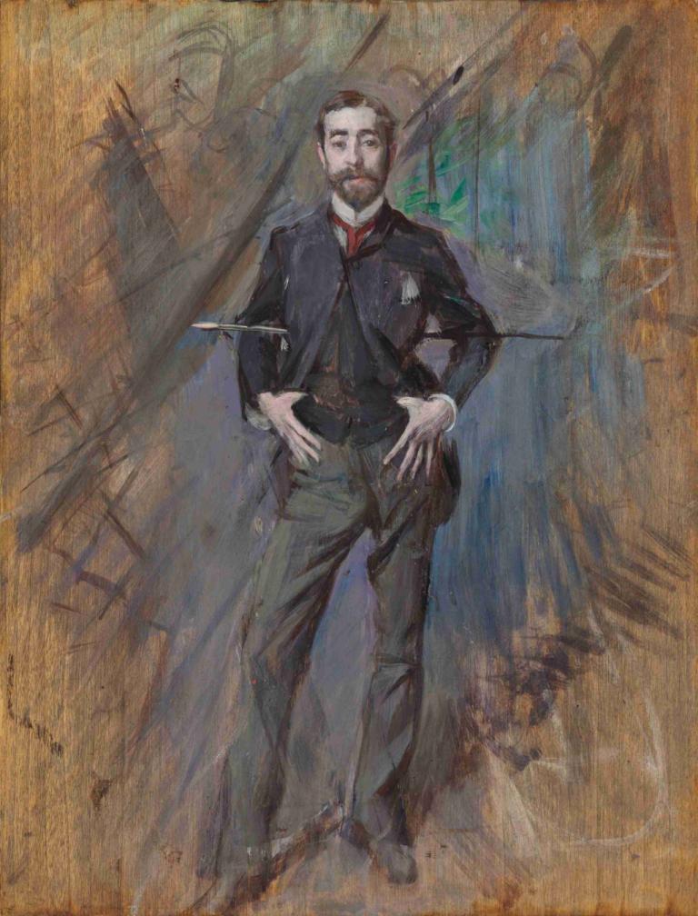 Portrait of John Singer Sargent,Chân dung của John Singh Sakint,Giovanni Boldini,Giovanni Bordini.