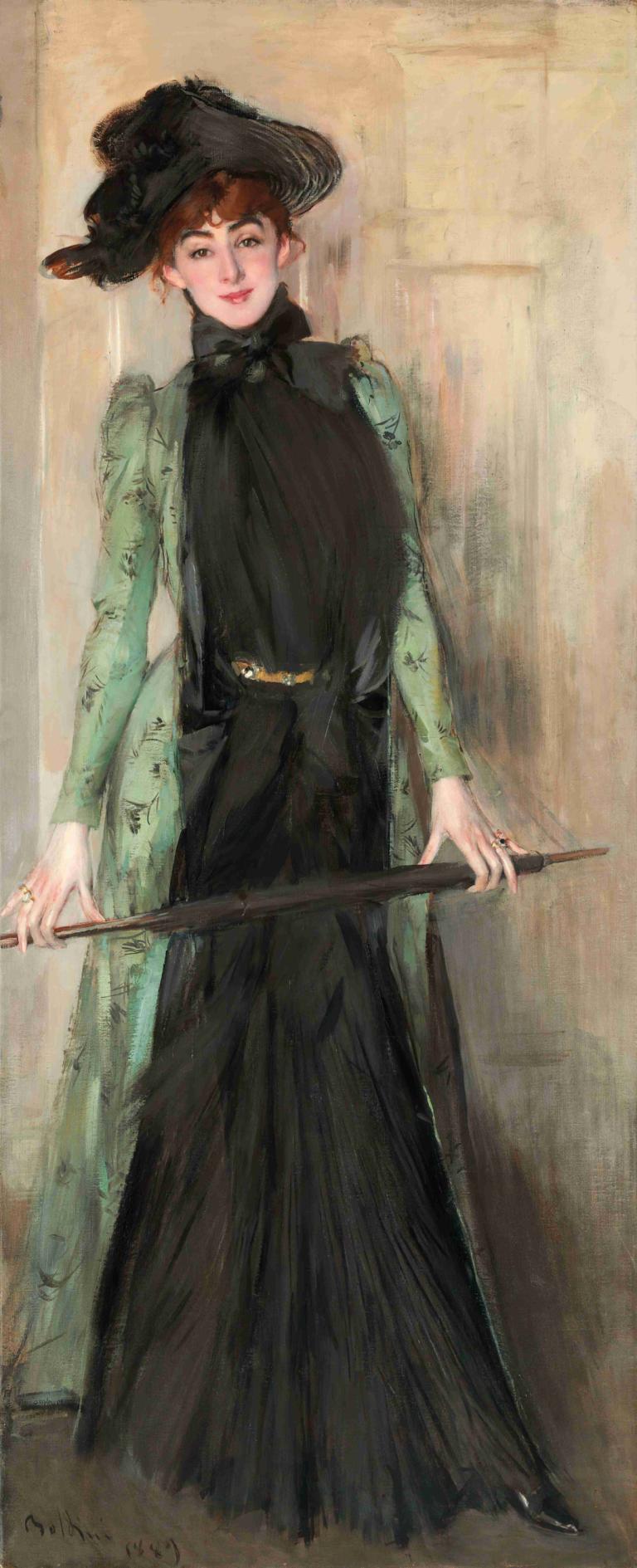 Portrait of Madame Roger-Jourdain,Porträt von Madame Roger-Jourdain,Giovanni Boldini,Ölgemälde,Ölgemälde