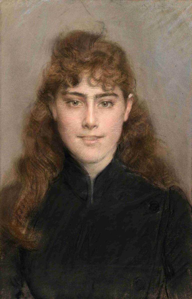 Portrait Of Grace King Connelly,Portret van Grace King Connelly,Giovanni Boldini,Olieverf,Olieverf, 1meisje