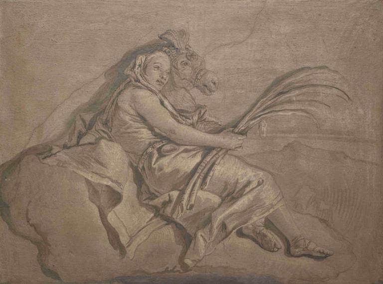 Allegorical Figure Representing Asia,Alegorična figura, ki predstavlja Azijo,Giovanni Domenico Tiepolo