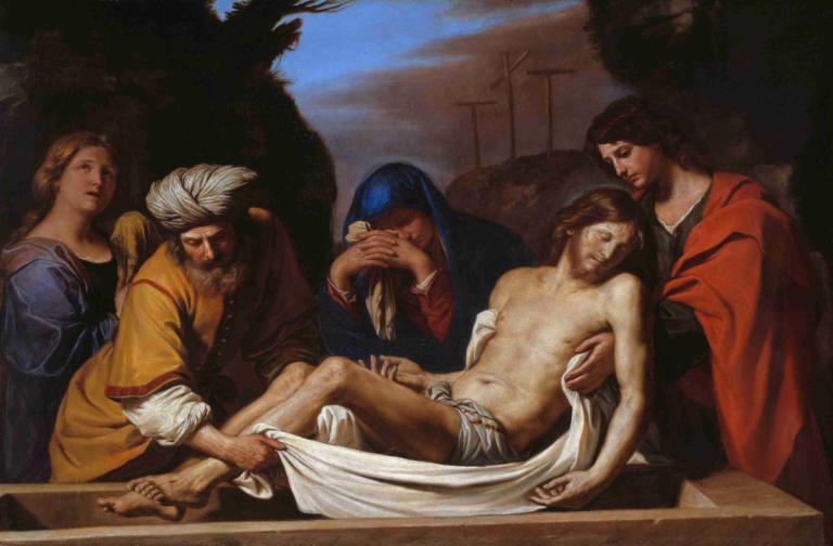 The Entombment,Die Beerdigung,Guercino,Ölgemälde,Ölgemälde, Kunstparodie, Parodie, mehrere Jungen