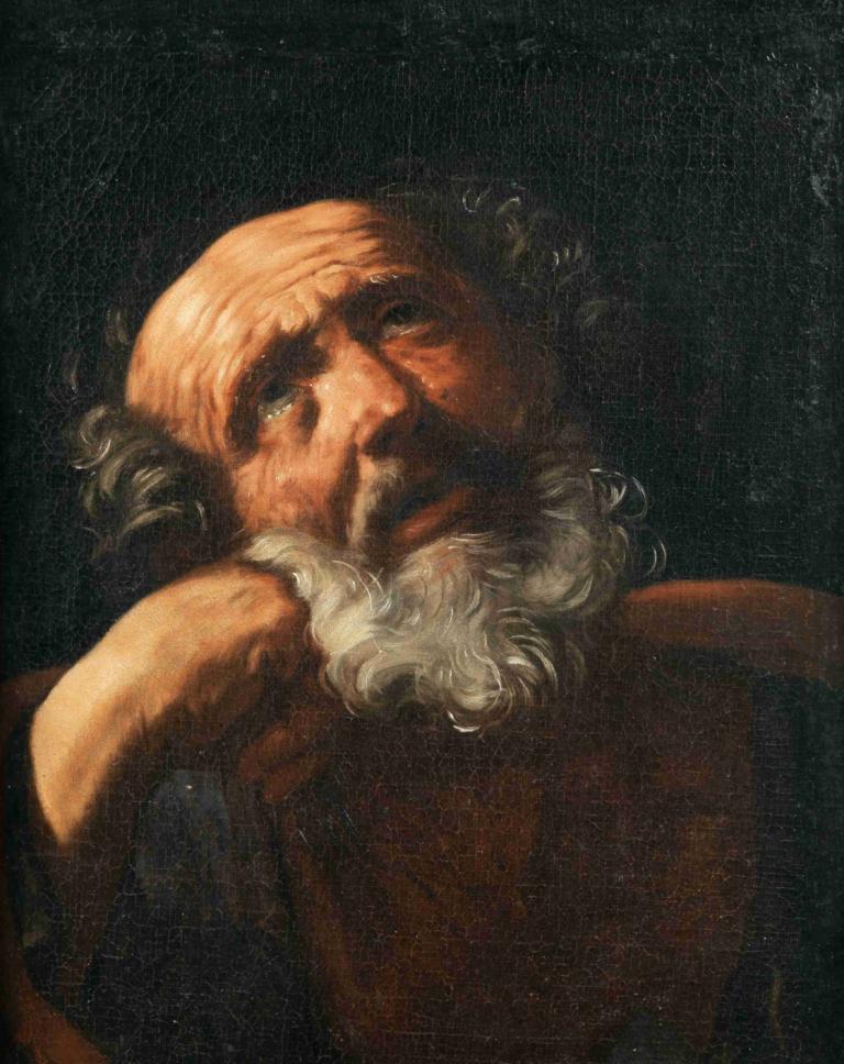 Saint Peter,เซนต์ปีเตอร์-ออดิง,Guido Reni,จิโด เรนนี่,จิตรกรรมสีน้ำมัน,จิตรกรรมสีน้ำมัน, เด็กชาย 1 คน, เดี่ยว