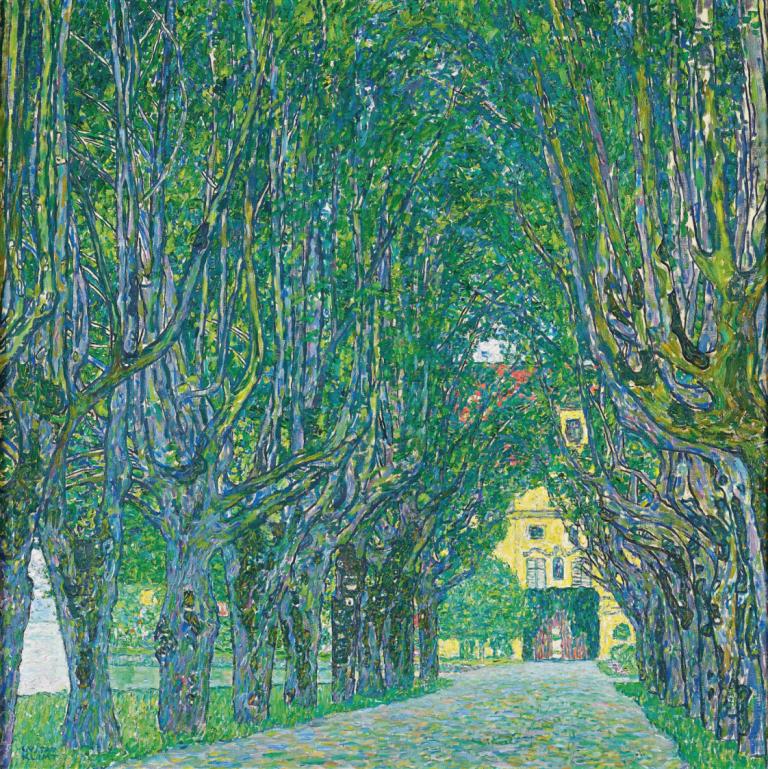 Avenue to the Kammer Castle,Avenue till slottet Kammer,Gustav Klimt,Oljemålning,Oljemålning, inga människor