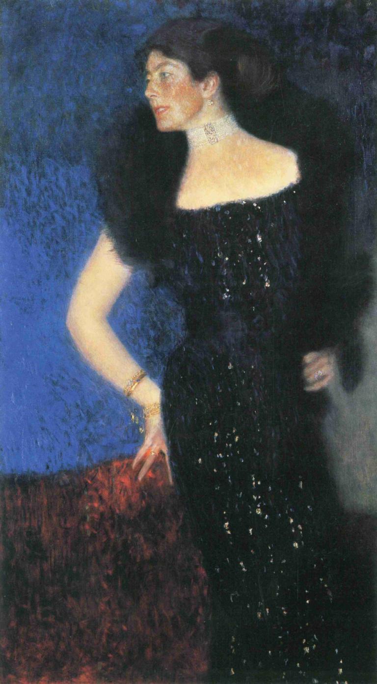 Portrait of Rose von Rosthorn-Friedmann,Porträt von Rose von Rosthorn-Friedmann,Gustav Klimt,Ölgemälde