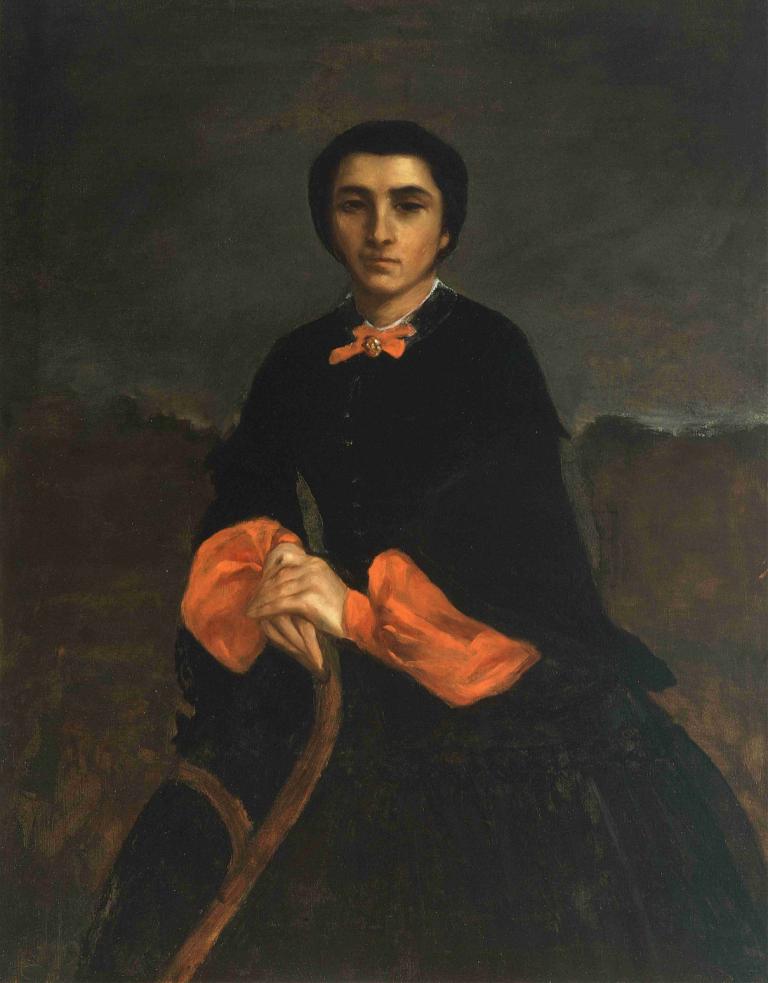 Portrait of a Woman, Juliette Courbet,Naisen muotokuva, Juliette Courbet,Gustave Courbet,Öljymaalaus