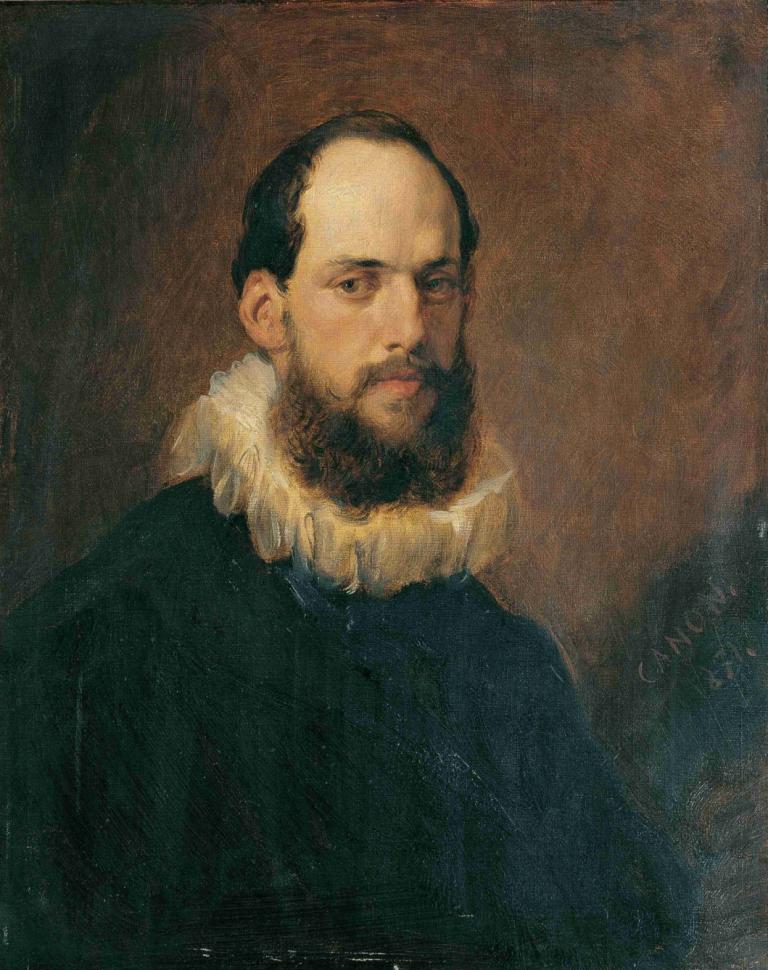 Wilhelm Wartenegg In Einem Kostüm Des 17. Jahrhunderts,Hans Canon,Oil Painting,Oil Painting, facial hair