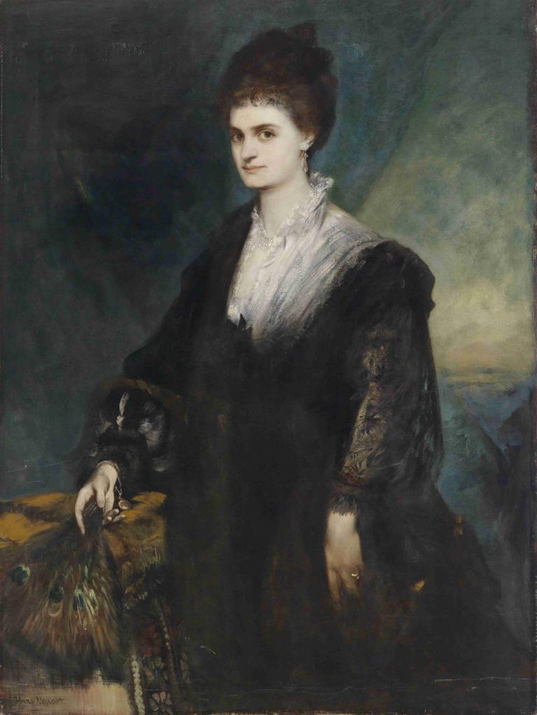 Portrait of Countess Marie von Coudenhove-Kalergi,Portrét hraběnky Marie von Coudenhove-Kalergi,Hans Makart