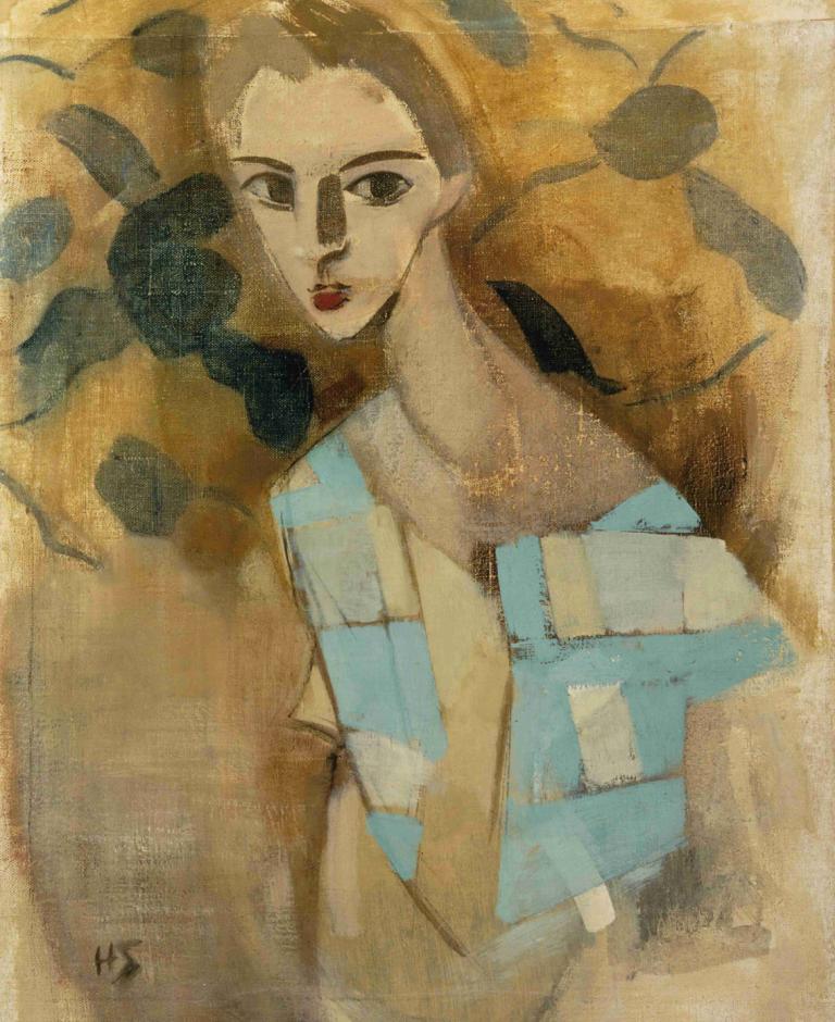 Girl From Eydtkuhne Ii,Dívka z Eydtkuhne II,Helene Schjerfbeck,Helene Schjerfbeckové,Olejomalba,Olejomalba