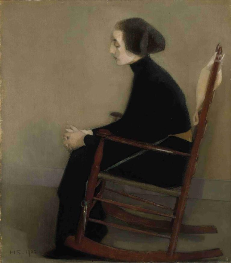 The Seamstress (The Working Woman),Nữ thợ may (phụ nữ chuyên nghiệp),Helene Schjerfbeck,- Vâng, thưa sếp.