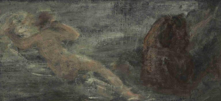 Apparition,Εμφάνιση,Henri Fantin-Latour,Ελαιογραφία,Ελαιογραφία, γυμνός, ανδρική εστίαση, 1 αγόρι, μονοφωνία