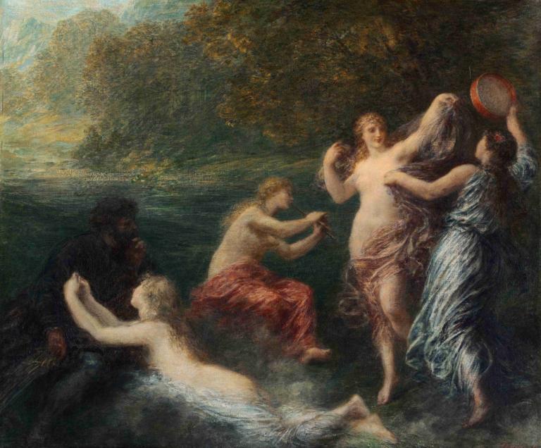 Tannhäuser,Henri Fantin-Latour,Oliemaleri,Oliemaleri, kunstparodi, parodi, flere drenge