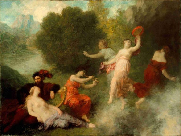 Tannhäuser on the Venusberg,Tannhäuser på Venusberg,Henri Fantin-Latour,Oliemaleri,Oliemaleri, kunstparodi