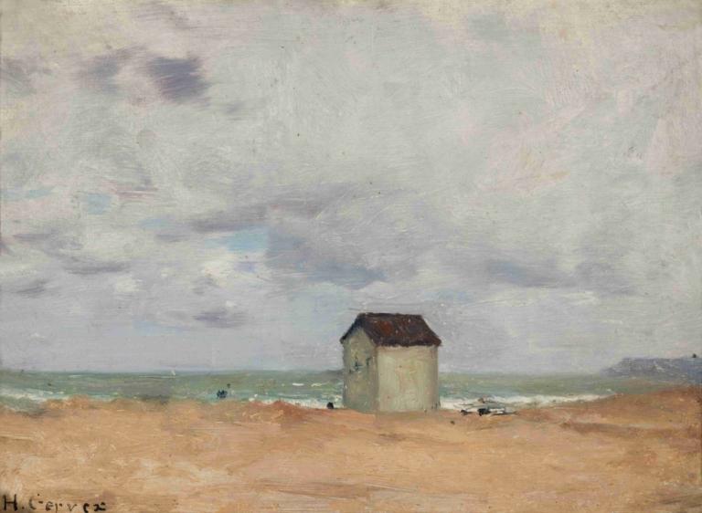 The Beach at Trouville,Pantai di Trouville,Henri Gervex,Lukisan cat minyak,Lukisan cat minyak, di luar rumah