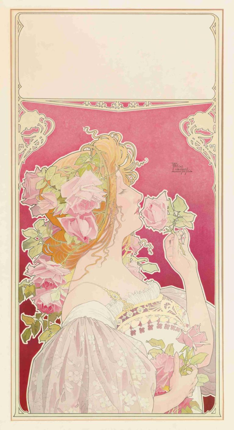 J.C. Boldoot Eau de Cologne - Parfumerie Amsterdam,Henri Privat-Livemont,Illustration,Illustration, 1fille