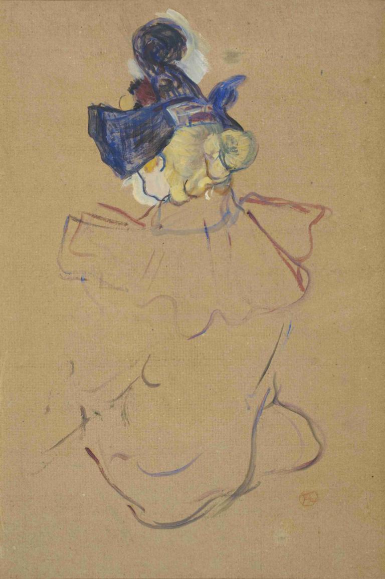 Seated Woman from Behind - Study for 'Au Moulin Rouge'