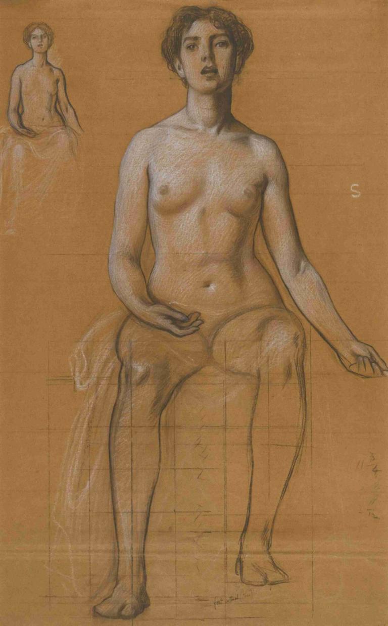 Studies For The Singing Priestess In Song,Studier för den sjungande prästinnan i sång,Herbert James Draper