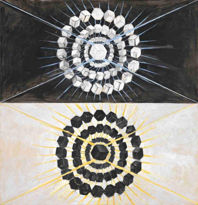 Group IX,SUW No. 8, The Swan, No. 8,Groupe IX, SUW n° 8, Le Cygne, n° 8,Hilma af Klint,Illustration