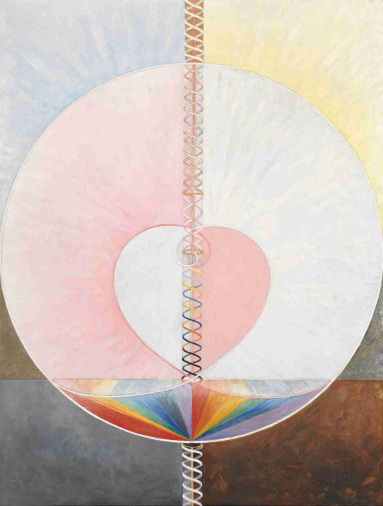 Group IX,UW No. 25, The Dove, No. 1,Hilma af Klint,Illustration,Illustration, no humans, still life