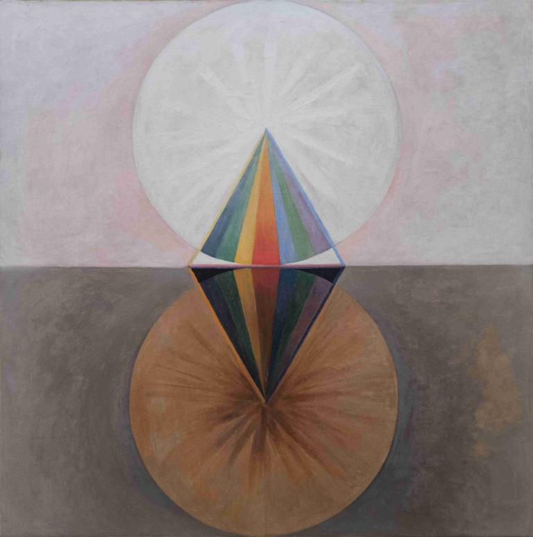 The Swan, No. 12, Group IX-SUW,天鹅》第 12 期，第九组-SUW,Hilma af Klint,希尔玛-阿夫-克林特,插画,插画, 静物, 没有人类, 独奏, 食物焦点, 反射