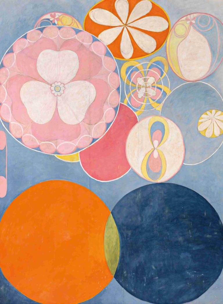 The Ten Largest, No. 2, Childhood,Hilma af Klint,Illustration,Illustration, no humans, still life, flower