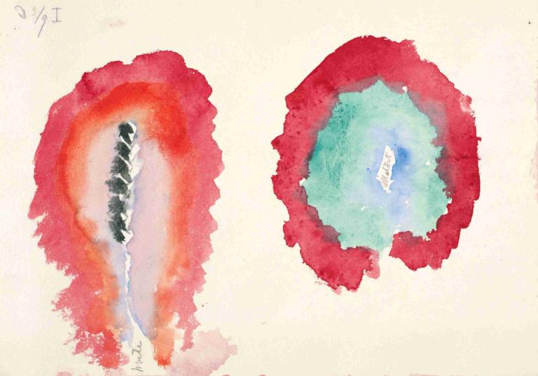 Wheat and Wormwood,Hilma af Klint,Watercolor,Watercolor, traditional media, painting (medium)