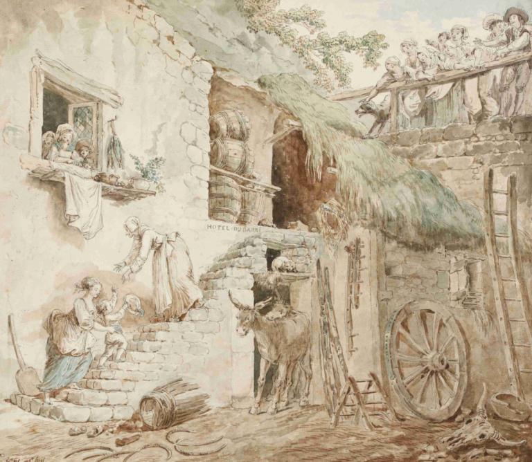 Allégorie de la chute de la famille du Barry,Allegori om Barry-familiens fald,Hubert Robert