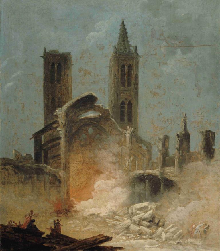 La Démolition de l'église Saint-Jean-en-Grève, en 1800