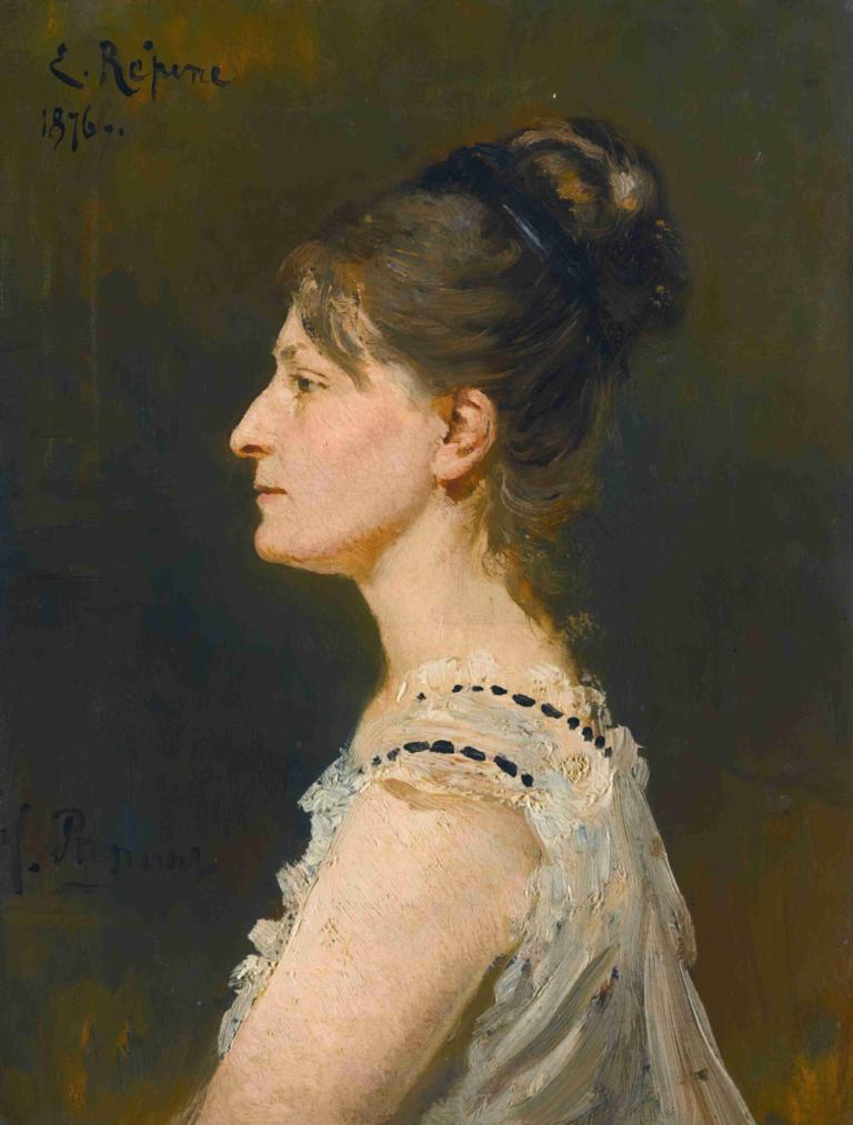 Portrait Of A Lady Said To Be Maria Grigorievna Ge (1854-1932),Portret dame