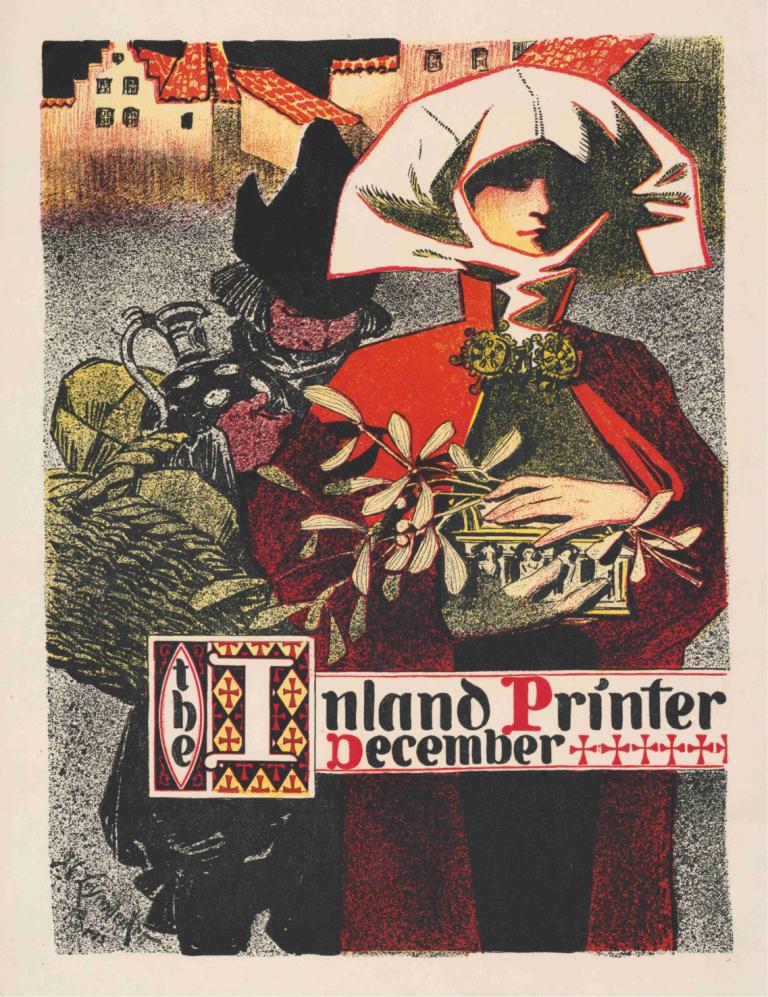 Inland Printer, December,Printer voor de binnenvaart, december,J.C. Leyendecker,Illustratie,Illustratie, solo